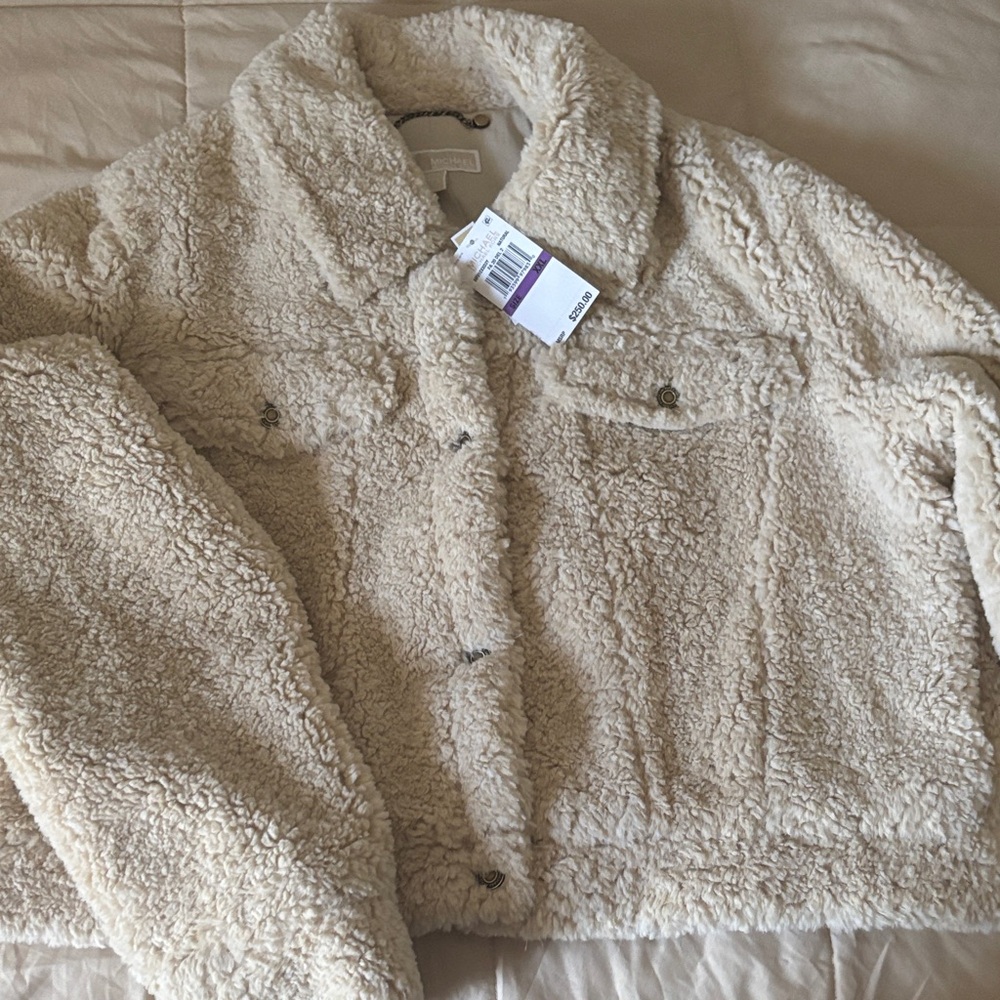 Michael Kors Cream Teddy Jacket